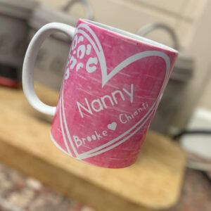 Custom Nanny Heart Mug